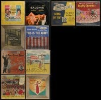 3s016 LOT OF 10 33 1/3 RPM MOVIE SOUNDTRACK RECORDS 1950s music from a variety of movies!