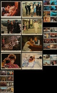 3s350 LOT OF 36 COLOR 8X10 STILLS 1960s great scenes from a variety of different movies!