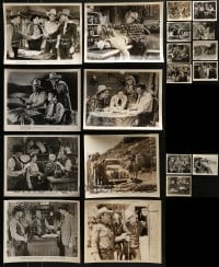 3s393 LOT OF 19 MAX TERHUNE 8X10 STILLS 1940s-1950s great scenes from several of his movies!
