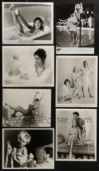 3s435 LOT OF 7 8X10 STILLS SHOWING SEXY LADIES 1950s-1970s naked & scantily clad women!