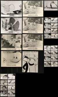 3s354 LOT OF 33 NON-U.S. 7X9 STILLS FROM CARTOONS 1970s Dumbo, Donald Duck, Sylvester & Tweety!