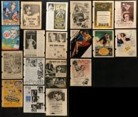 3s109 LOT OF 19 MOVIE MAGAZINE ADS 1940s-1950s different advertising for a variety of movies!