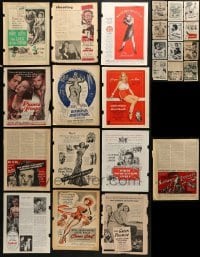 3s105 LOT OF 25 MOVIE MAGAZINE ADS 1940s-1950s different advertising for a variety of movies!