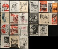 3s108 LOT OF 20 MOVIE MAGAZINE ADS 1940s-1950s different advertising for a variety of movies!