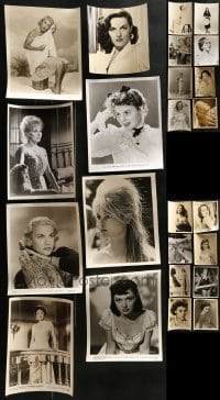 3s378 LOT OF 24 8X10 STILLS OF SEXY LADIES 1940s-1950s great portraits of beautiful women!