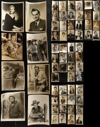 3s328 LOT OF 63 8X10 STILLS 1940s-1950s great portraits of a variety of different movie stars!