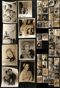 3s339 LOT OF 51 8X10 STILLS 1940s-1950s great portraits of a variety of different movie stars!
