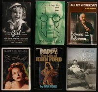 3s166 LOT OF 6 ACTOR AND DIRECTOR BIOGRAPHY HARDCOVER BOOKS 1970s-2010s Shirley Temple, John Ford!