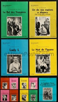 3s095 LOT OF 13 BELGIAN MGM PRESSBOOKS 1960s filled with different images & information!