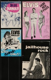 3s317 LOT OF 4 DANISH PROGRAMS OF ELVIS PRESLEY MOVIES 1950s-1960s great different images!
