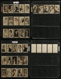 3s130 LOT OF 20 ENGLISH CIGARETTE CARDS 1933 great color portraits of beautiful actresses!