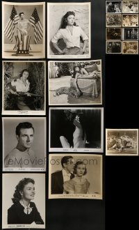 3s401 LOT OF 17 8X10 STILLS 1940s-1960s great portraits & scenes from a variety of movies!