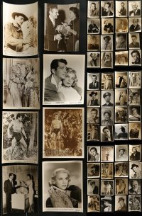 3s336 LOT OF 56 8X10 STILLS 1940s-1950s great portraits of a variety of different movie stars!