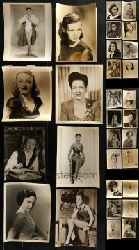 3s362 LOT OF 30 8X10 STILLS OF PRETTY LADIES 1950s portraits of leading & supporting actresses!