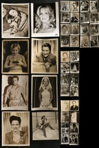 3s348 LOT OF 40 8X10 STILLS 1940s-1950s great portraits of a variety of different movie stars!
