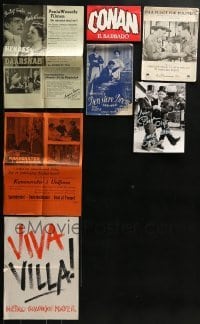 3s267 LOT OF 7 DANISH AND ITALIAN ITEMS 1930s-1980s different images from a variety of movies!