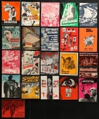 3s294 LOT OF 21 DANISH PROGRAMS 1950s-1960s different images from a variety of movies!
