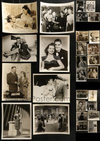 3s372 LOT OF 28 1930S-40S 8X10 STILLS 1930s-1940s scenes & portraits from a variety of movies!