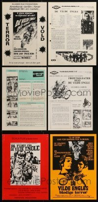 3s100 LOT OF 6 DANISH BIKER MOVIE PRESSBOOKS 1960s-1970s different images from a variety of movies!