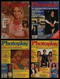 3s143 LOT OF 4 PHOTOPLAY MOVIE MAGAZINES 1980s filled with movie images & info!