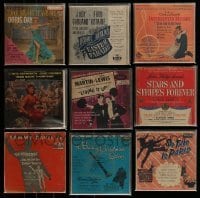3s017 LOT OF 9 45 RPM RECORDS 1950s soundtrack music from a variety of different movies!