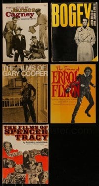 3s177 LOT OF 5 FILMS OF... SOFTCOVER MOVIE BOOKS 1960s-1970s James Cagney, Humphrey Bogart & more!