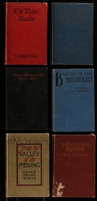3s165 LOT OF 6 GROSSET AND DUNLAP MOVIE EDITION HARDCOVER BOOKS 1920s-1930s with movie images!