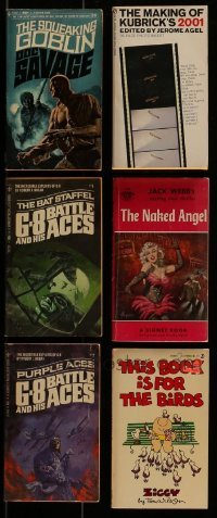 3s162 LOT OF 6 PAPERBACK BOOKS 1950s-1980s The Making of 2001, Doc Savage, Ziggy & more!
