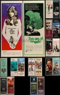 3s206 LOT OF 19 UNFOLDED INSERTS 1970s-1980s great images from a variety of different movies!