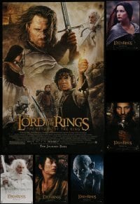 3s529 LOT OF 6 UNFOLDED SINGLE-SIDED 27X40 LORD OF THE RINGS: THE RETURN OF THE KING ONE-SHEETS 2003