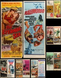 3s212 LOT OF 14 MOSTLY UNFOLDED INSERTS 1950s-1960s great images from a variety of movies!