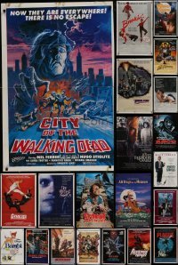 3s063 LOT OF 50 FOLDED ONE-SHEETS 1980s-1990s great images from a variety of different movies!
