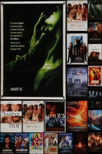 3s471 LOT OF 25 UNFOLDED DOUBLE-SIDED MOSTLY 27X40 ONE-SHEETS 1990s-2000s cool movie images!