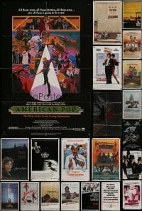 3s032 LOT OF 91 FOLDED ONE-SHEETS 1970s-1990s great images from a variety of different movies!