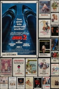 3s023 LOT OF 135 FOLDED ONE-SHEETS 1960s-1980s great images from a variety of different movies!