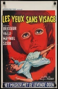 3t218 EYES WITHOUT A FACE Belgian 1962 Georges Franju's Les Yeux Sans Visage, great art!