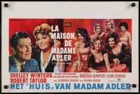 3t224 HOUSE IS NOT A HOME Belgian 1964 Shelley Winters, Robert Taylor & 6 sexy hookers in brothel!
