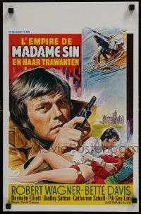 3t234 MADAME SIN Belgian 1972 Robert Wagner, Catherine Schell, sexy completely different artwork!