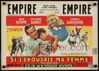 3t254 THAT CERTAIN FEELING Belgian 1956 Bob Hope, Eva Marie Saint, George Sanders, Jerry Mathers