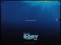 3t289 FINDING DORY advance DS British quad 2016 Disney & Pixar, Ellen DeGeneres, she is swimming away!