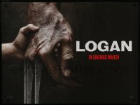 3t305 LOGAN teaser DS British quad 2017 Wolverine holding hands with child, claws out!