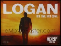 3t304 LOGAN Jackman style teaser DS British quad 2017 Jackman in the title role as Wolverine!