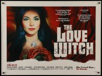 3t307 LOVE WITCH British quad 2017 Robinson in title role as Elaine, vintage-style art by Koelsch!
