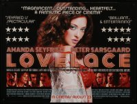 3t308 LOVELACE advance DS British quad 2013 pretty Amanda Seyfried in title role as Linda Lovelace!
