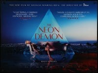 3t313 NEON DEMON advance DS British quad 2016 Nicolas Winding Refn, creepy image, beauty is vicious!
