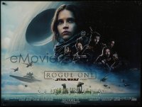 3t320 ROGUE ONE advance DS British quad 2016 Star Wars Story, Jones, great use of horizontal format!