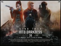 3t330 STAR TREK INTO DARKNESS DS British quad 2013 Zoe Saldana, Benedict Cumberbatch, Quinto & Pine!