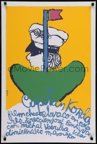 3t164 CAPTAIN KORDA silkscreen Cuban R1990s Josef Pinkava, different artwork by Eduardo Munoz Bachs!
