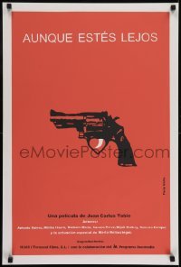 3t199 SO FAR AWAY silkscreen Cuban 2003 Aunque Estes Lejos, cool art of revolver gun by Paris Volta!