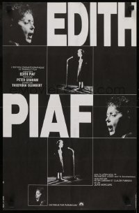 3t096 EDITH PIAF French 15x24 1960s great photos of the famous singer at microphone by Leloir!